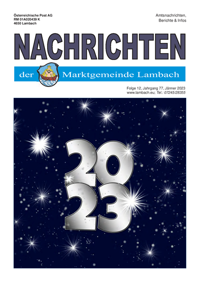 Lambacher Nachrichten Jänner 2023