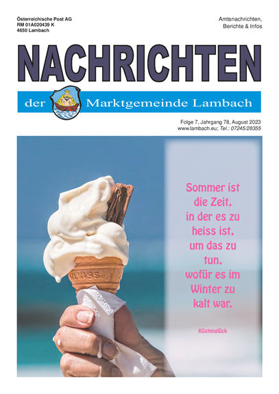Lambacher Nachrichten August 2023